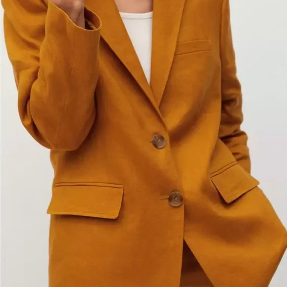 Mango Woman’s Linen Blazer| Rust| like new - Picture 4 of 12